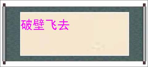 破壁飞去