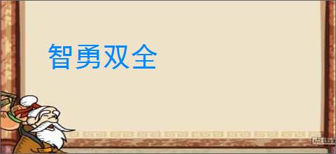 智勇双全