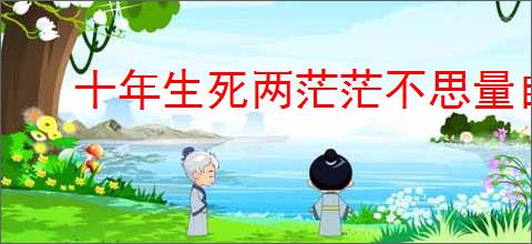 十年生死两茫茫不思量自难忘