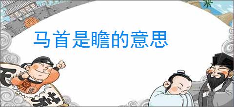 马首是瞻的意思