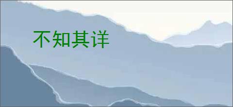 不知其详