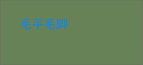 毛手毛脚